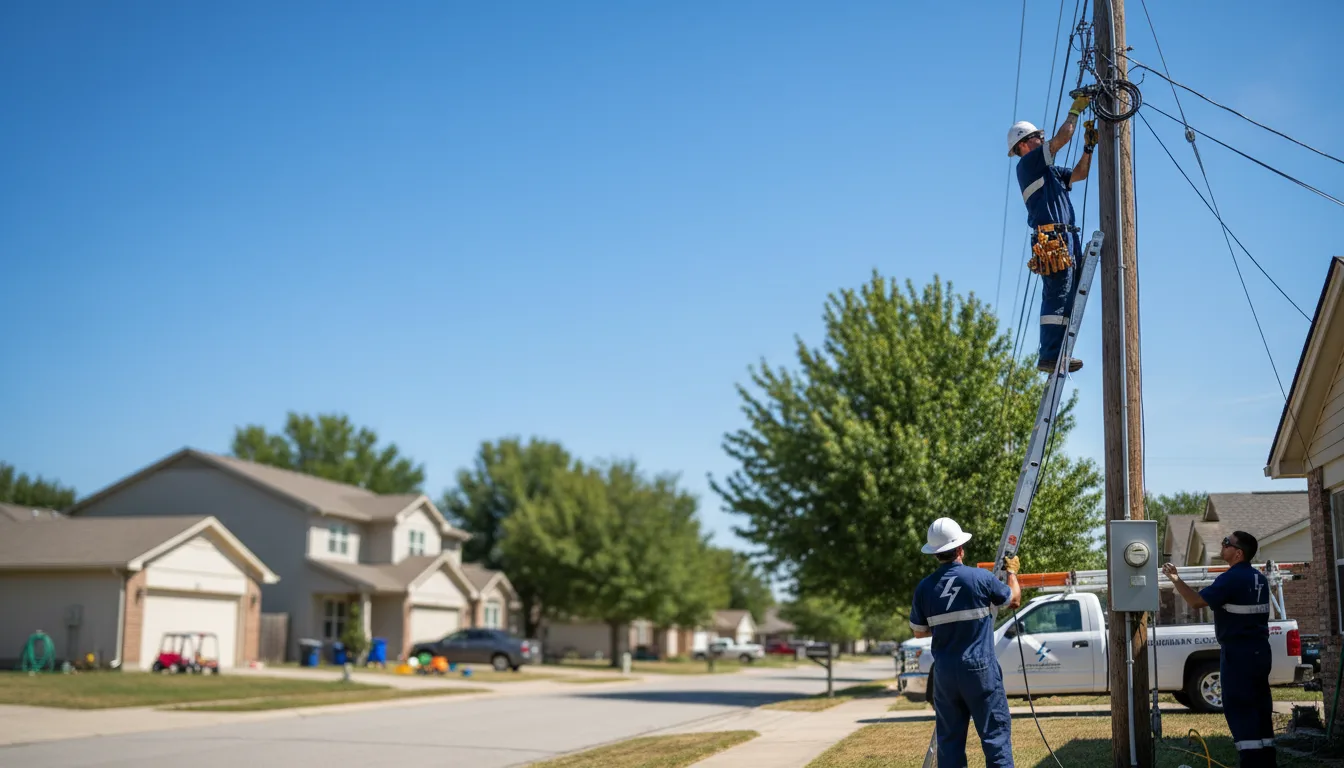Residential electrician providing installation services in Bucyrus, MO